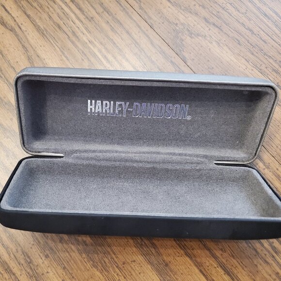 Harley Davidson Eye Glasses Case Pewter/Balck Sunglasses Holder - Picture 3 of 4